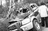 Woman dies, car crashes into a tree